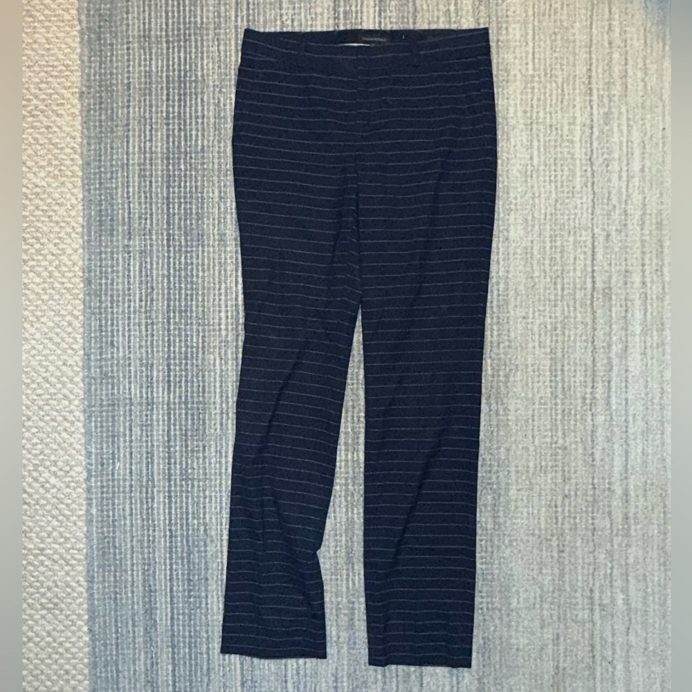 Banana Republic “Ryan” Blue and White Striped Slacks - Size 6L